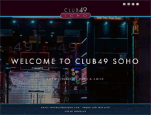 Tablet Screenshot of club49soho.com